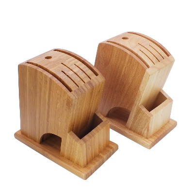 Rubber wood / bamboo knife base