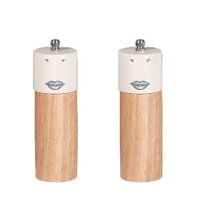 Rubber wood pepper grinder